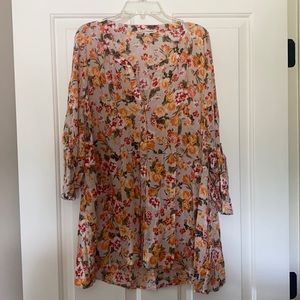 Summer floral blouse size 1X